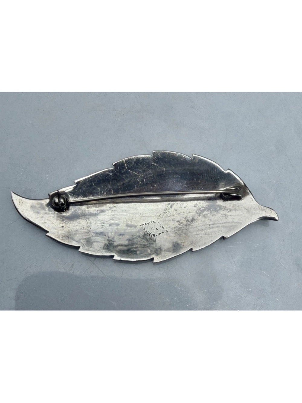 Vintage Sterling Silver & Blue Enamel SIAM NIELLO Dancer Pin Brooch THAILAND - Picture 3 of 4